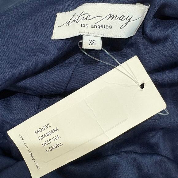 NWT Katie May Mojave Asymmetric One Shoulder Formal Gown Deep Sea Womens Size XS - Picture 4 of 7